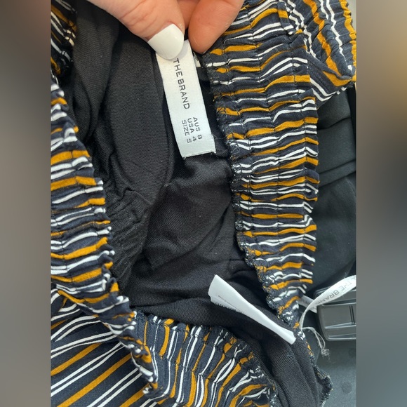 Faithfull the Label Two Piece Set: Cropped Flowy Strapless Top with Flare Pants - Picture 6 of 6